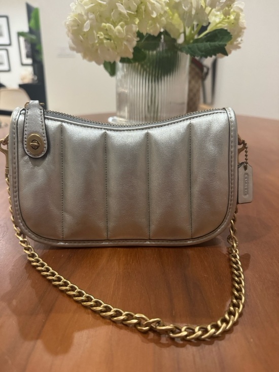 Coach Handbags - Coach Swinger 20 bag in silver